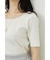 【WEB限定】BACKリボンギャザーニットTOP