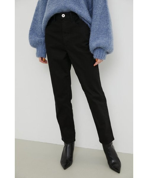 テンダリー ストレッチデニム 黒 ウェスト〜85 tenderly テンダリー