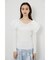 ショルダーダブルフリルKnit TOP