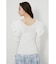 ショルダーダブルフリルKnit TOP