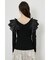 ショルダーダブルフリルKnit TOP