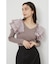 ショルダーダブルフリルKnit TOP