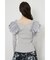 ショルダーダブルフリルKnit TOP