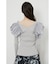 ショルダーダブルフリルKnit TOP