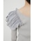 ショルダーダブルフリルKnit TOP