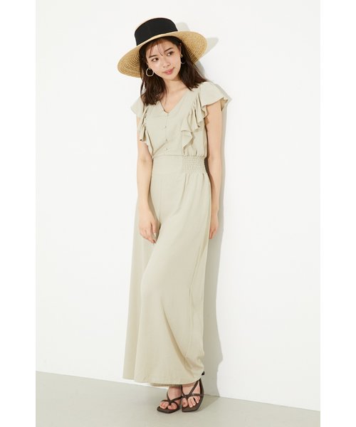 ショルダーフリルロンパース