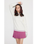 【RIENDA GOLF】BACKバイカラーロゴKnit TOP