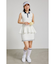 【RIENDA GOLF】シャイニーツイードペプラムニットTOP