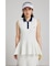 【RIENDA GOLF】シャイニーツイードペプラムニットTOP
