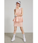 【RIENDA GOLF】シャイニーツイードペプラムニットTOP