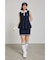 【RIENDA GOLF】シャイニーツイードペプラムニットTOP