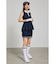 【RIENDA GOLF】シャイニーツイードペプラムニットTOP