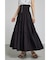 ウェストシャーリングタックデザインフレアスカート