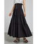 ウェストシャーリングタックデザインフレアスカート