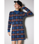 【RIENDA GOLF】タータンチェックタイトニットワンピース
