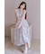 【AKB48 千葉恵里さん着用】【女神ワンピ】ホルターネックギャザーフレアワンピース