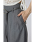リネンライクワイドタックベルト付きパンツ