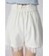 チュールレイヤードジャストウエストスコートショートパンツ