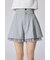 チュールレイヤードジャストウエストスコートショートパンツ