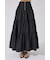 ウエストシャーリングタックデザインフレアスカート