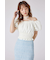 【AKB48 千葉恵里さん着用】メニーウェイシャーリングショートブラウス