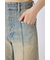 フロントボタンデザインハイウエストデニムパンツ