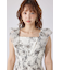 【AKB48 平田侑希さん着用】エンブロイダリーチュールフレアスリーブワンピース