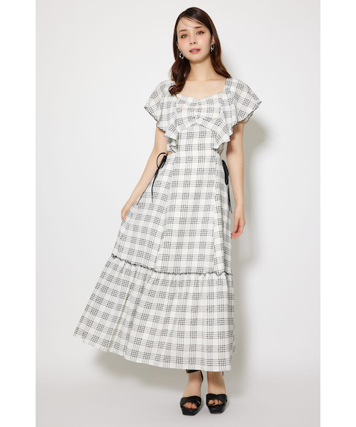 フリルウエストオープンワンピース｜リエンダの通販｜&mall（アンド