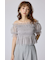 【AKB48 水島美結さん着用】シアーオフショルショートスリーブブラウス
