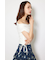 カシュクールサイドドロストトップス