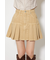 プリーツデニムスコートショートパンツ