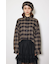 フロントショートチェックシャツ