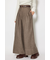 ハイウエストワイドフレアパンツ