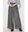 ハイウエストワイドフレアパンツ