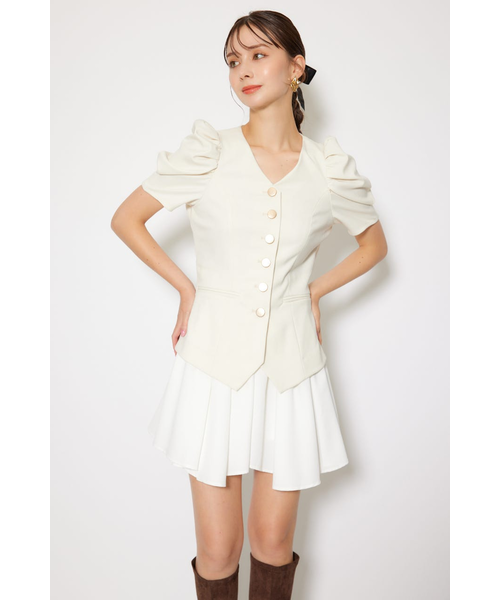 rienda スーツライクレディミニワンピース 美品 rienda | スーツライクレディ―ミニワンピース (ワンピース(ミニ