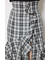 チェックフリルスリットスコートショートパンツ