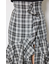 チェックフリルスリットスコートショートパンツ