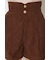 デザインウエストコーデュロイショートパンツ
