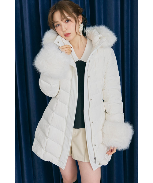 神くびれダウン】Aラインダウンワンピコート｜リエンダの通販｜&mall