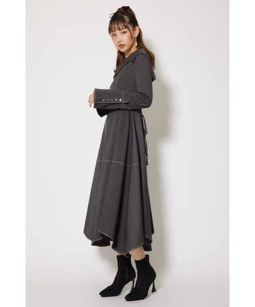 セーラーディティールフレアワンピース｜リエンダの通販｜&mall