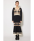 アーガイルバイカラーカーディガンセットニットワンピース