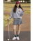 【一部店舗・WEB限定】【RIENDA GOLF】グレンチェックプリーツスカート