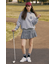 【一部店舗・WEB限定】【RIENDA GOLF】グレンチェックプリーツスカート
