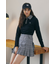 【一部店舗・WEB限定】【RIENDA GOLF】グレンチェックプリーツスカート