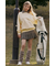 【一部店舗・WEB限定】【RIENDA GOLF】グレンチェックプリーツスカート