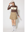 【一部店舗・WEB限定】【RIENDA GOLF】グレンチェックプリーツスカート