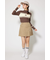 【一部店舗・WEB限定】【RIENDA GOLF】ハイネックRNDロゴリブニットトップス
