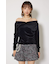ソフティーカットオフショルトップス