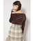 ソフティーカットオフショルトップス