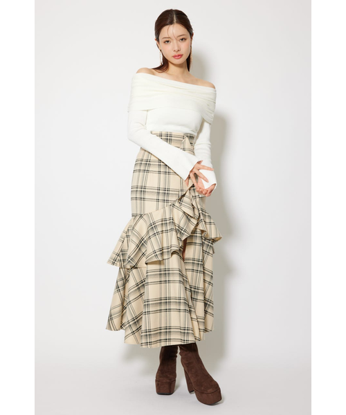 フリルスリットハイウエストスコートショートパンツ｜リエンダの通販